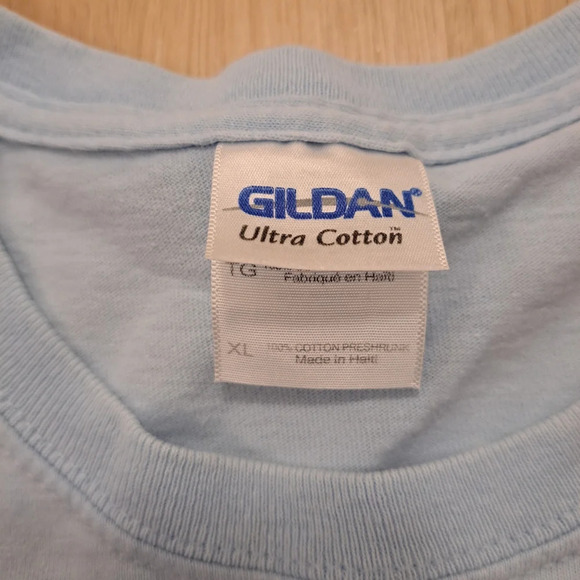 Blue Cotton Red Cardinal Bird Poem Inspiration Quote Short Sleeve T-Shirt Sz XL - Picture 4 of 7